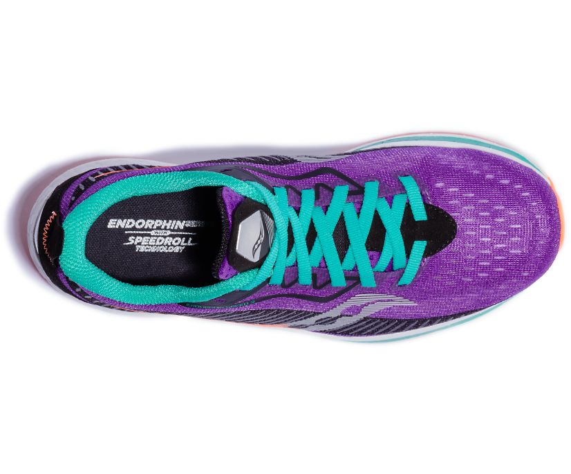 Saucony Endorphin Speed 2 Women's Running Shoes Purple / Black / Turquoise | AU 119GSOL